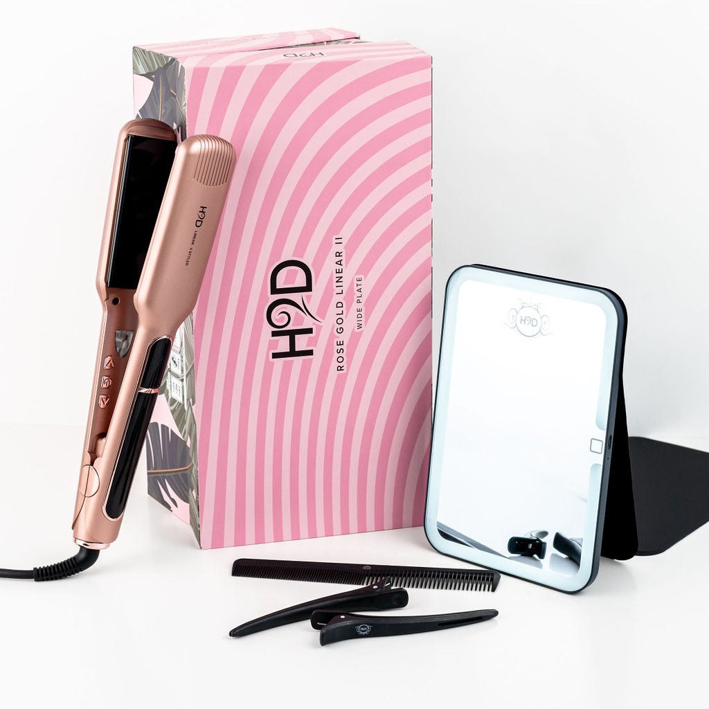 H2D Linear II professional hair straightener with ceramic plates