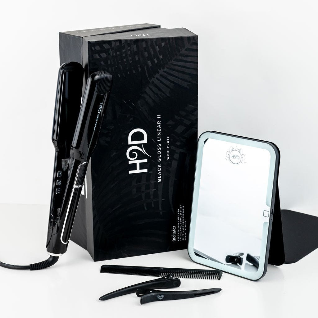 H2D Linear II professional hair straightener with ceramic plates