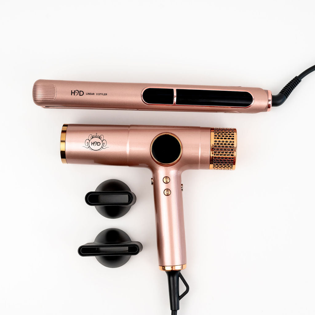 H2D Max Duo Pro straightening thick hair demonstration